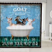 Wash Your Hooves Shower Curtain