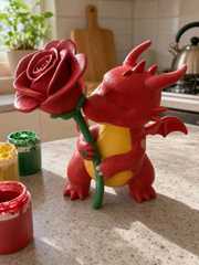 Pocket Dragons: Paint-Your-Own Kit – Thorn the Rose Keeper