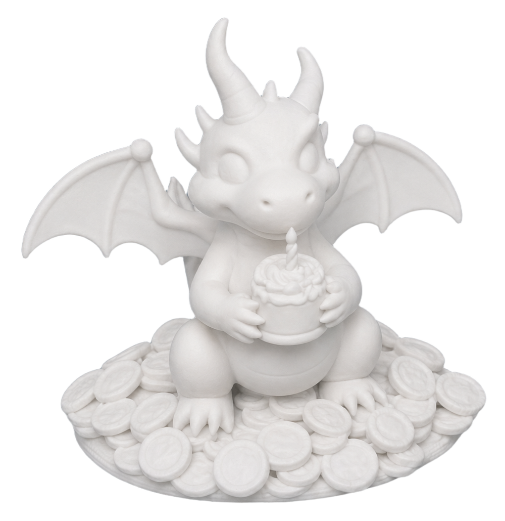 Pocket Dragons: Paint-Your-Own Kit – Ember – The Birthday Dragon