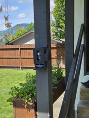 Poopmaster 9000 mounted on a post