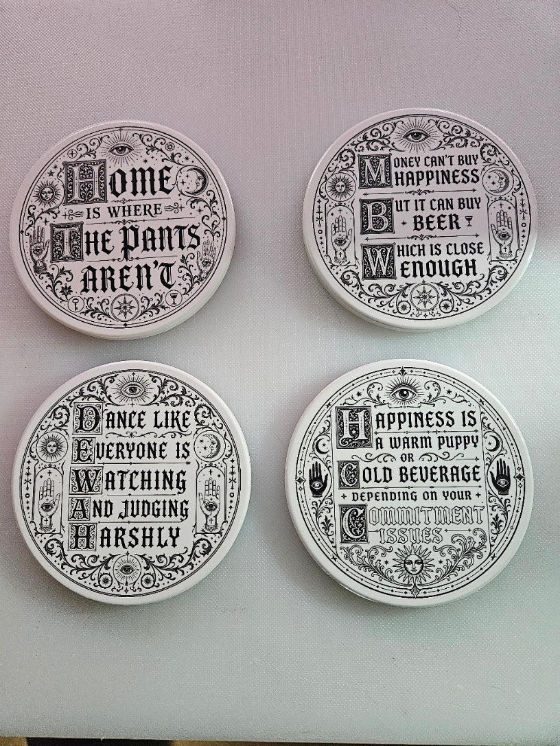Not-So-Deep Thoughts Coaster Set