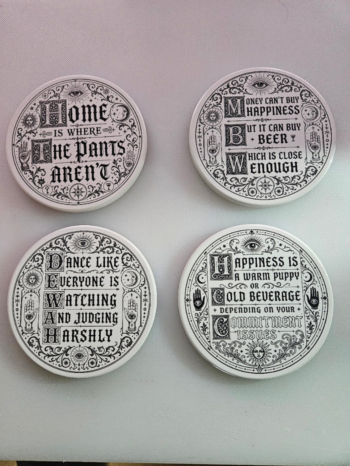 Not-So-Deep Thoughts Coaster Set
