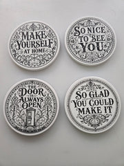 Passive Aggressive Hospitality Coaster Set