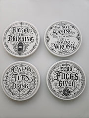 Serious Drinker Coaster Set